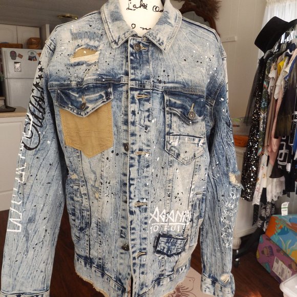 Smoke Rise DNM Co. Stretch Denim Jacket w/ Removable Faux Fur Collar - Picture 3 of 11